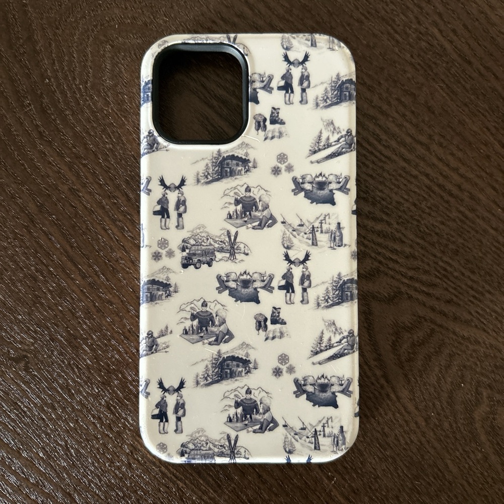 Blue and White Phone Case